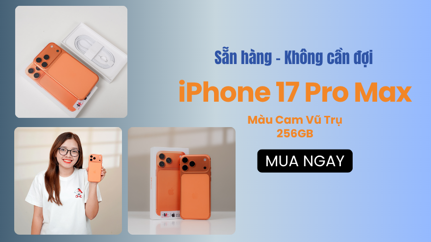 iPhone 17 Pro Max 256GB - Hàng sẵn tại Minh Tuấn Mobile
