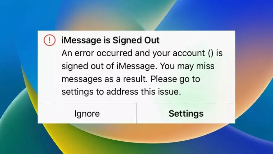 Khắc phục lỗi iMessage bị đăng xuất trên iPhone