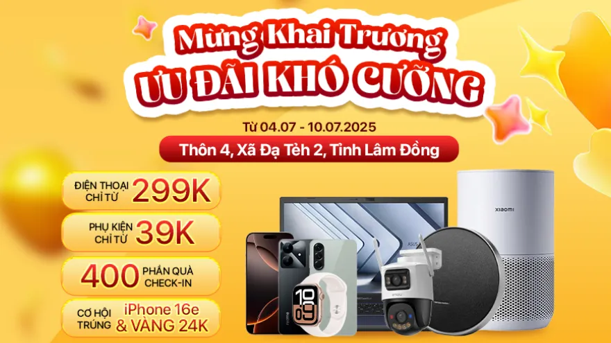 Khai trương chi nhánh Đạ Tẻh - Minh Tuấn Mobile sale sập sàn
