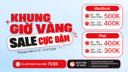 Sale khung giờ vàng sắm MacBook và iPad giảm đến 500K
