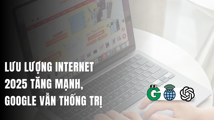 Lưu lượng Internet 2025 tăng mạnh, Google vẫn thống trị