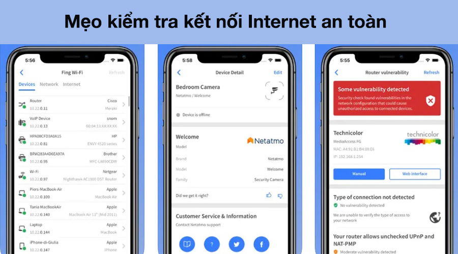 Mẹo kiểm tra kết nối Internet trên thiết bị của bạn có thực sự an toàn?