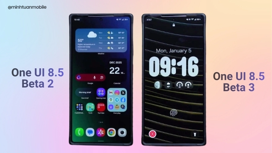 One UI 8.5 Beta 2 vs One UI 8.5 Beta 3: Mượt mát, ổn định hơn