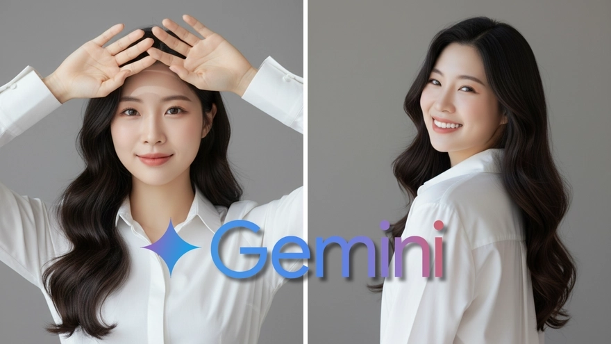 Prompt Gemini tạo ảnh profile cùng sơ mi trắng thanh lịch