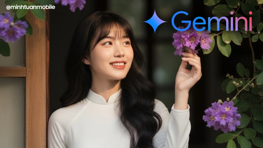 Prompt tôn vinh vẻ đẹp Áo Dài trắng trong mùa hoa bằng lăng