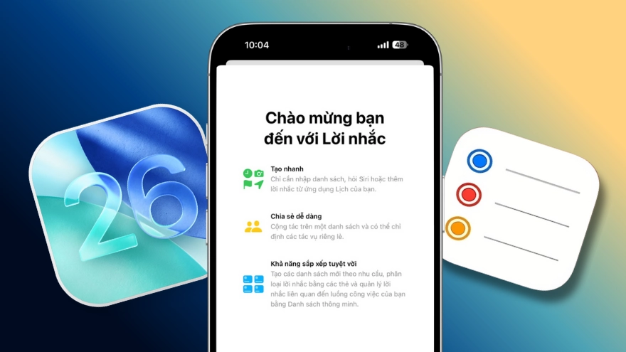 Quản lý thông minh hơn với ứng dụng Lời nhắc trên iOS 26