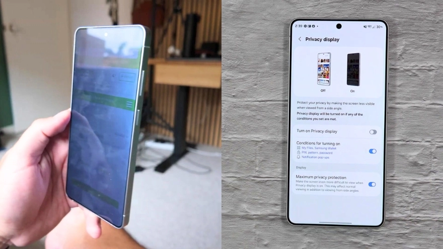 Review Màn hình Riêng tư trên Galaxy S26 Ultra đỉnh như nào?
