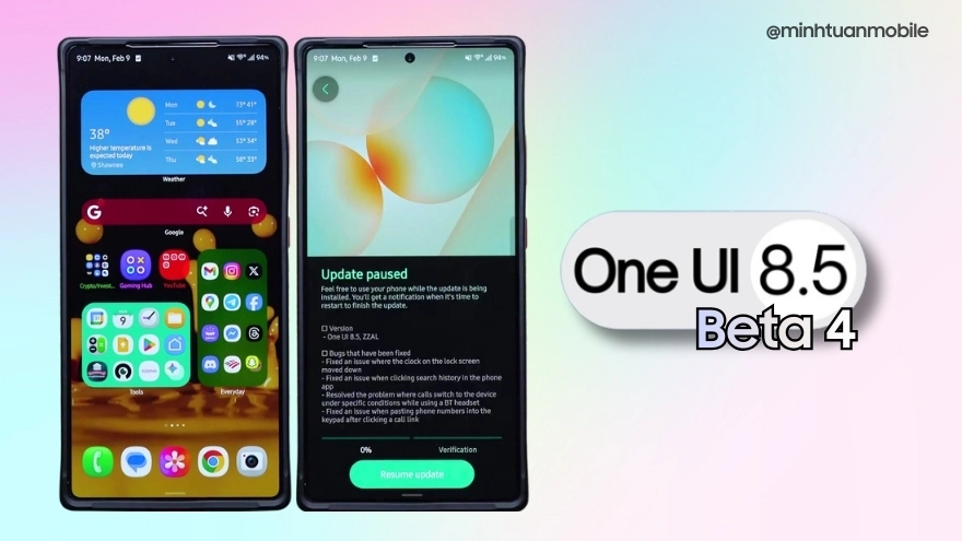 Review One UI 8.5 Beta 4 sau 24h: Camera mượt, hết lỗi vặt