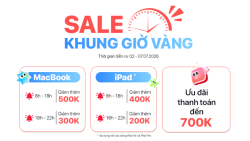 Sale khung giờ vàng sắm MacBook và iPad giảm đến 500K