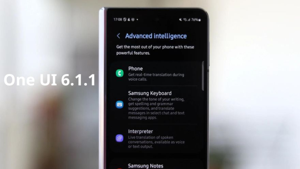 Samsung bắt đầu thử nghiệm One UI 6.1.1 trên Galaxy Z Fold5