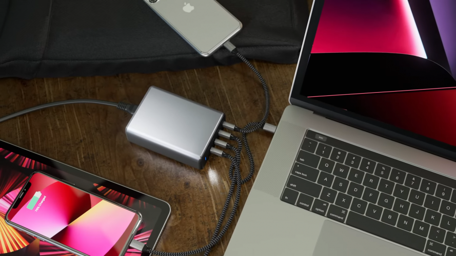 Satechi ra mắt bộ sạc 165W USB-C 4 cổng có thể sạc 4 thiết bị của Apple cùng lúc