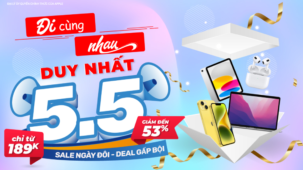 Siêu Sale 5/5: MacBook và iPad hàng xịn, giá giảm cực sâu