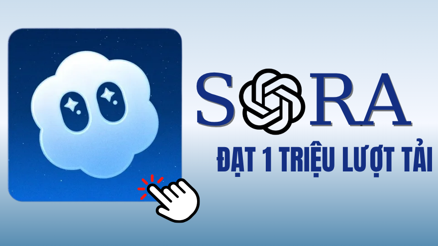 Sora 2 cán mốc một triệu lượt tải, vượt xa ChatGPT