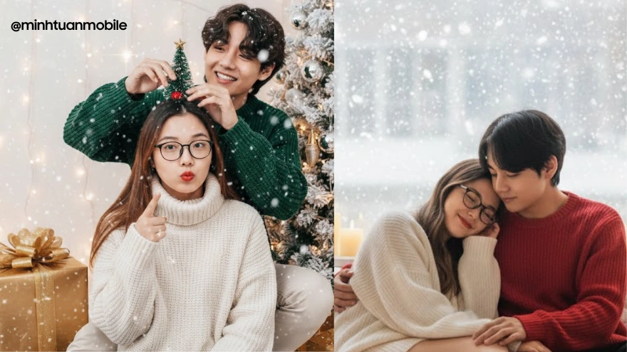 Tạo ảnh đi chơi Noel cho cặp đôi chỉ bằng một câu lệnh