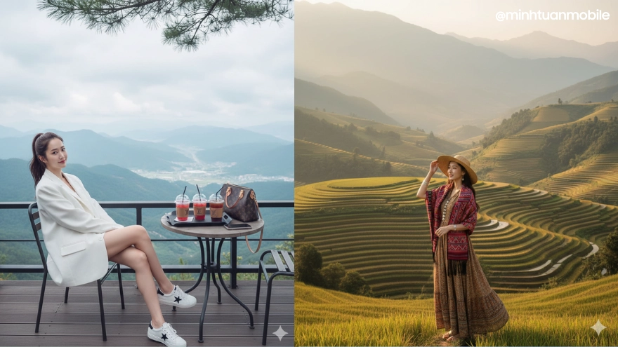 Tạo ảnh Sapa săn mây tuyệt đẹp bằng câu lệnh Gemini AI