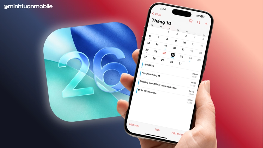 Thoát cảnh quên lịch hẹn với tính năng Calendar trên iOS 26