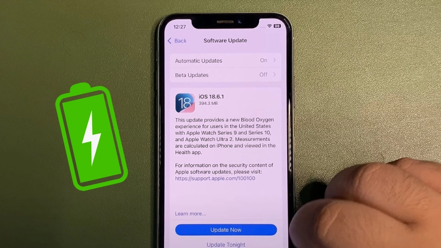 Thời lượng pin của iOS 18.6.1 trên các dòng iPhone