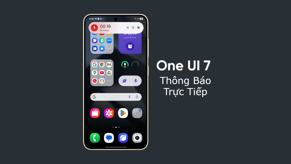 Thông Báo Trực Tiếp trên One UI 7 là gì? Hoạt động ra sao?