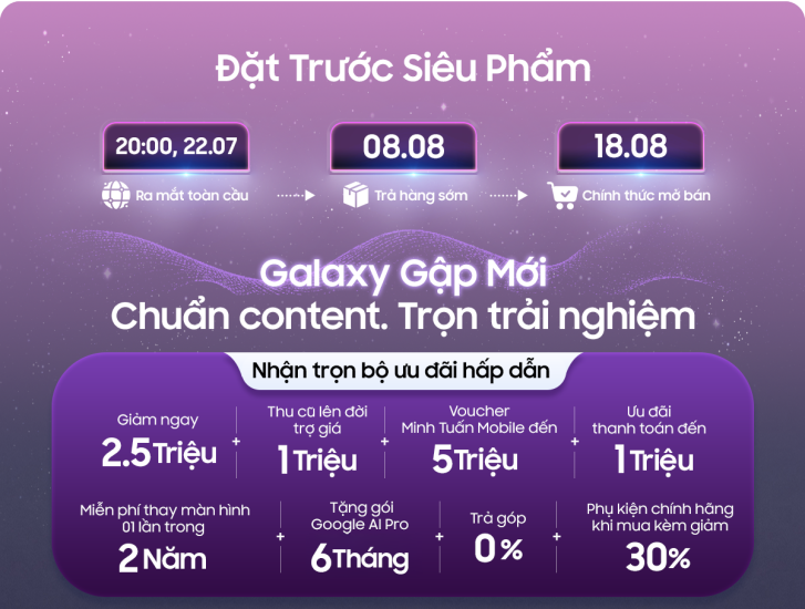 Tổng hợp ưu đãi đặc quyền dành cho Galaxy Z Series mới