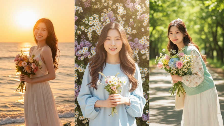 Tổng hợp câu lệnh AI cho các nàng thơ dịu dàng, yêu hoa