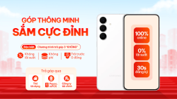 Trả góp 3 KHÔNG (0 lãi suất, 0 trả trước, 0 phí chuyển đổi) qua thẻ tín dụng