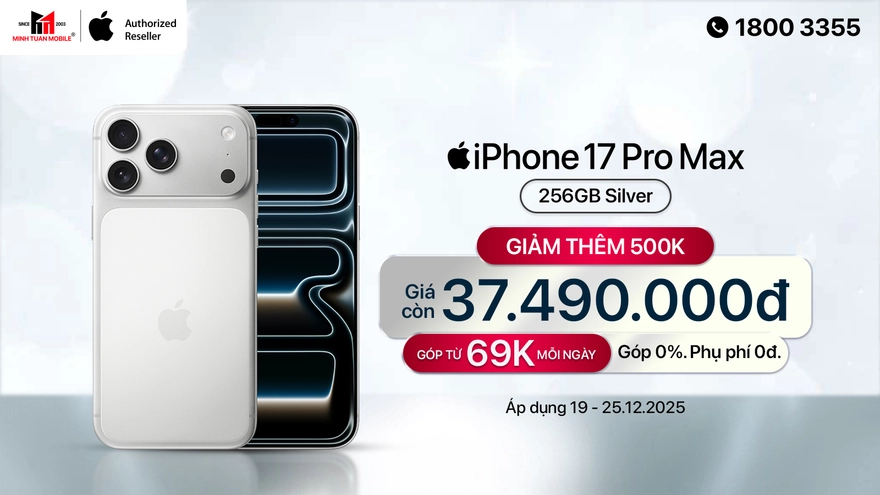 Giảm ngay 500K khi mua iPhone 17 Pro Max tại Minh Tuấn Mobile