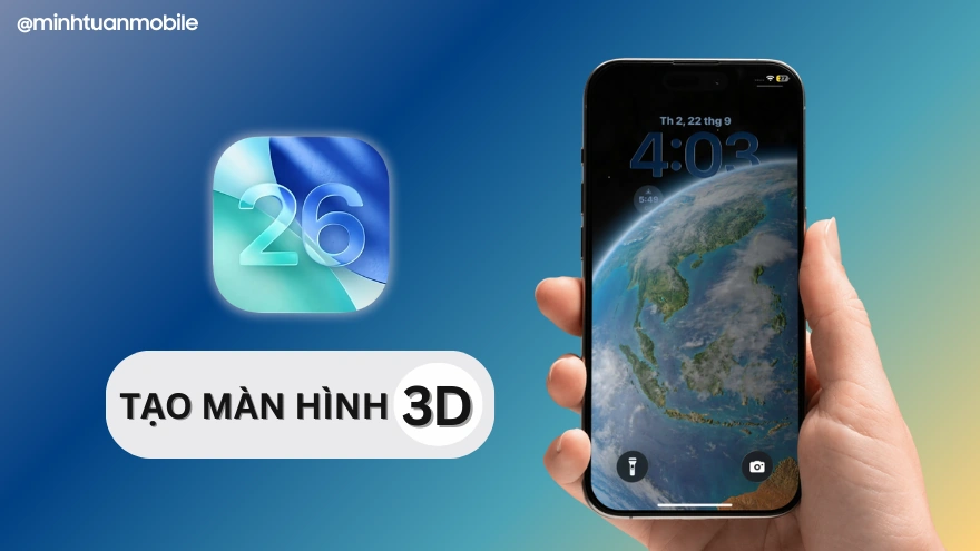 Tự tạo hình nền 3D cực chất trên iOS 26 siêu nhanh trong 1 phút
