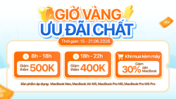Sale khung giờ vàng MacBook New giảm đến 500K