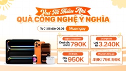 Vui Tết Thiếu Nhi - Quà Công Nghệ Ý Nghĩa: Deal sốc iPhone giảm 300K, phụ kiện chỉ từ 49K