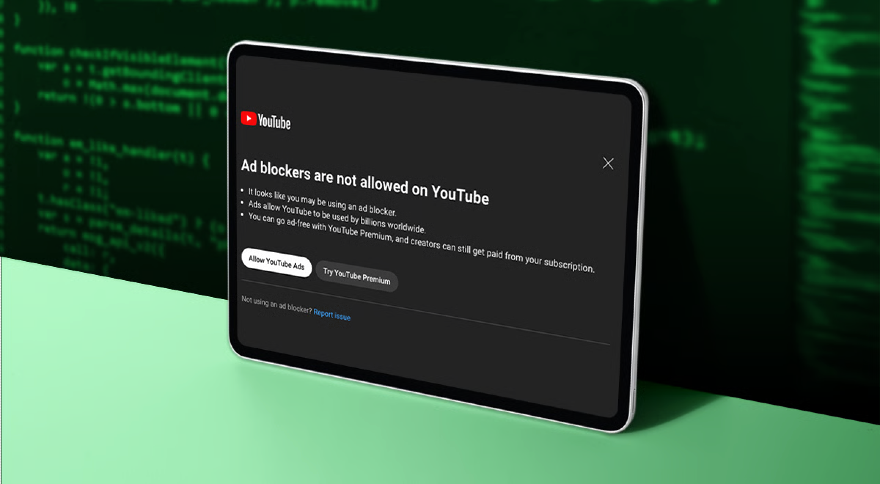 YouTube lại phá trình chặn quảng cáo của người dùng