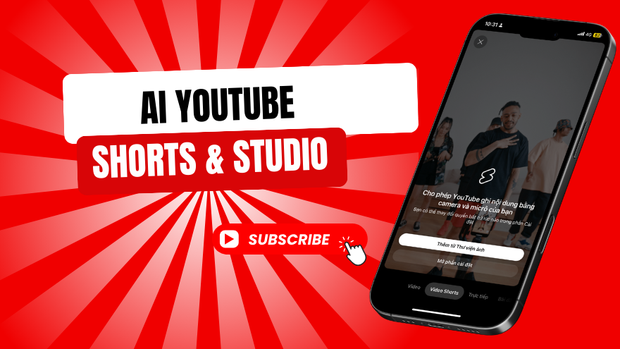 YouTube ra mắt công cụ AI mới cho Shorts và Studio