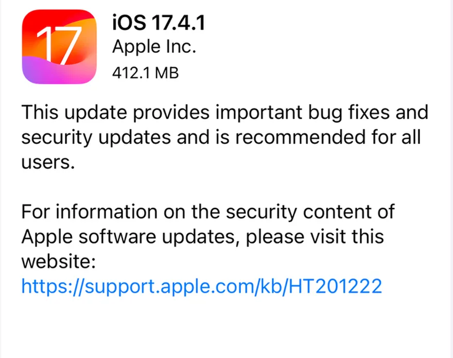 iOS 17.4.1 có gì mới?
