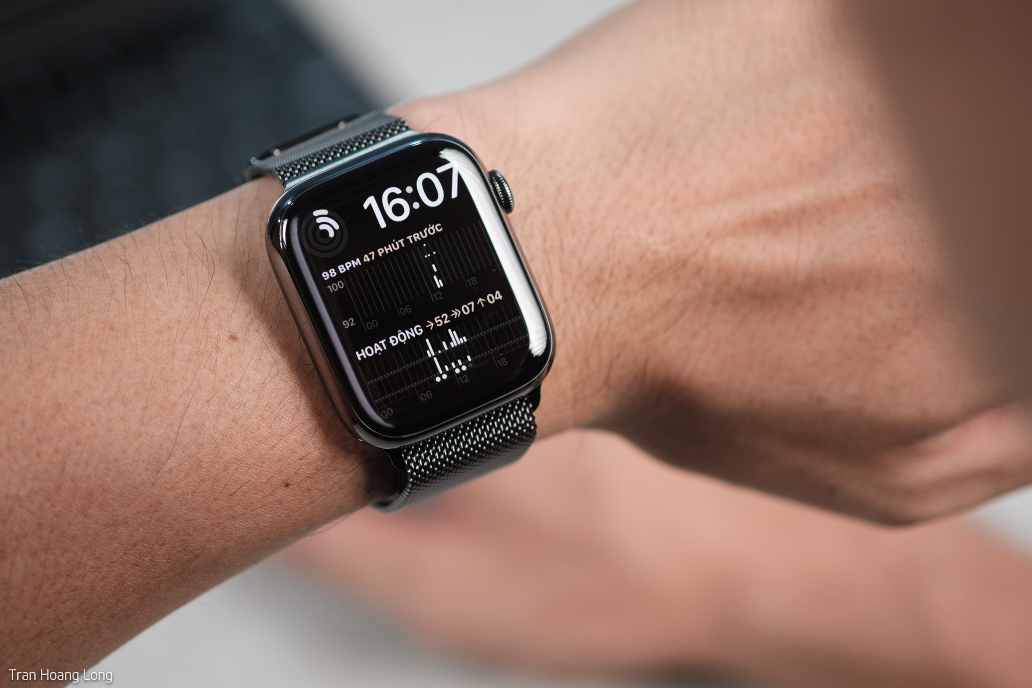 Apple Watch S7 LTE 45mm - Viền thép dây thép báo cáo kết quả rèn luyện ngay sau khi tập thể thao