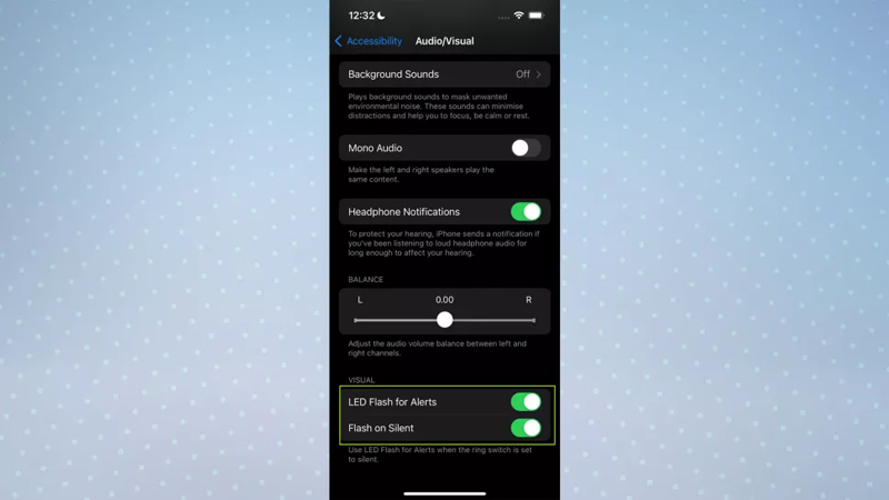 Ứng dụng Âmthanh/Hình ảnh iOS Đèn flash LED cho Cảnh báo và Đèn flash khi Im lặng được đánh dấu