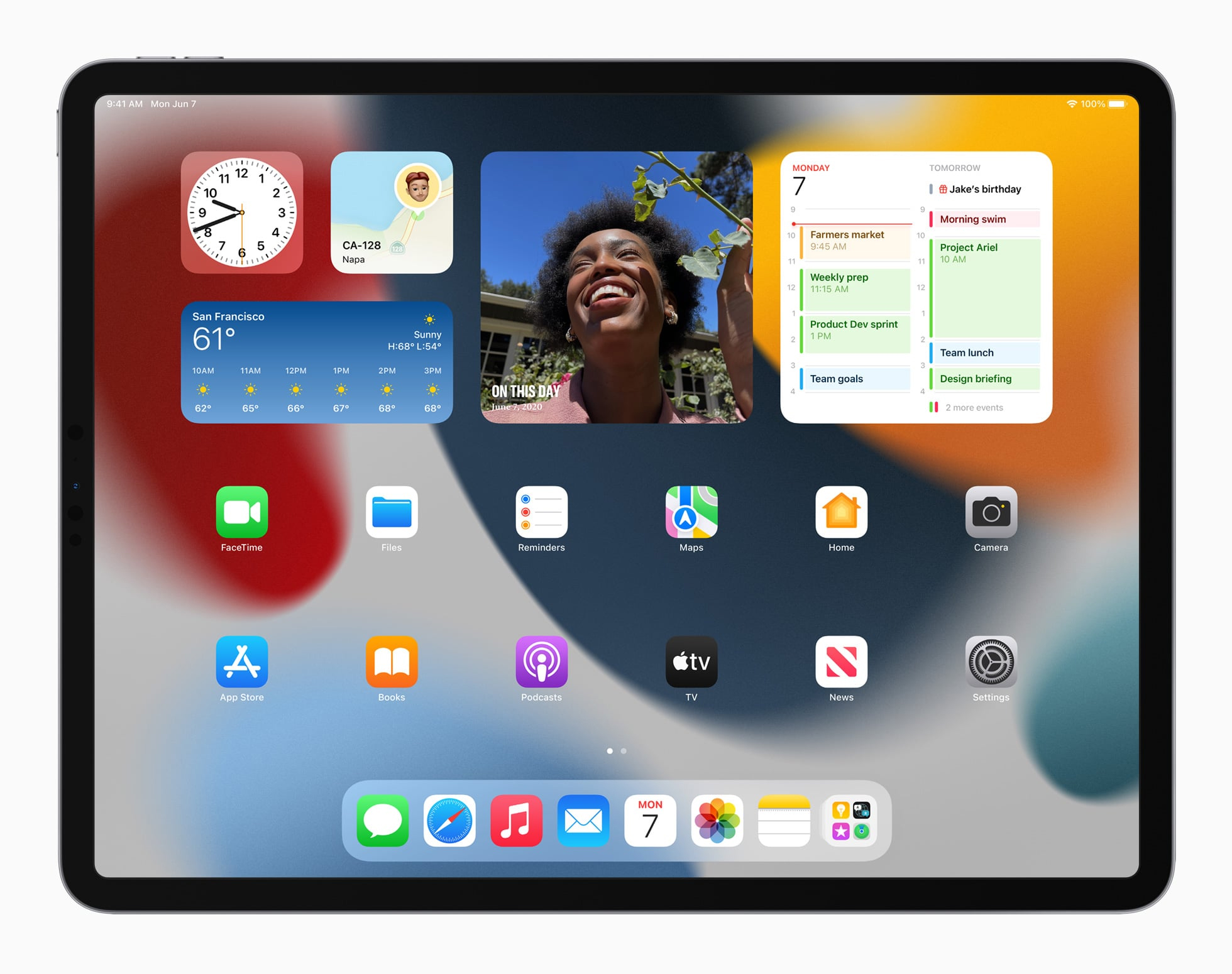 Các widget trên màn hình chính của iPadOS 15