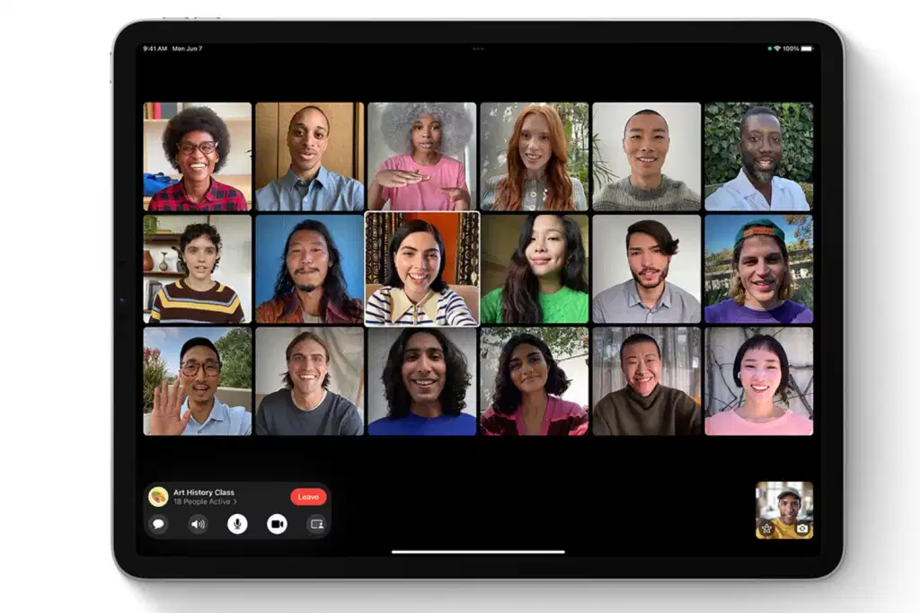 Facetime gọi nhóm trên iPadOS 15