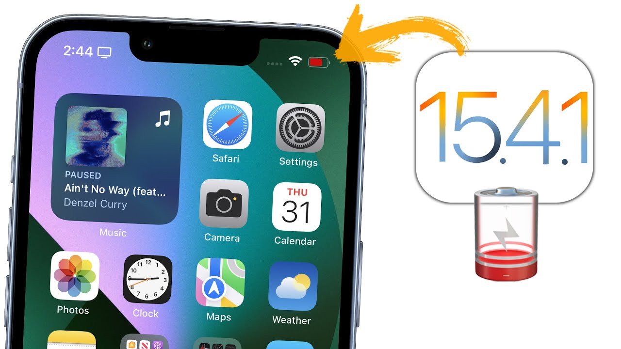 Hệ điều hành iOS15.4.2 khắc phục sự cố mau hết pin