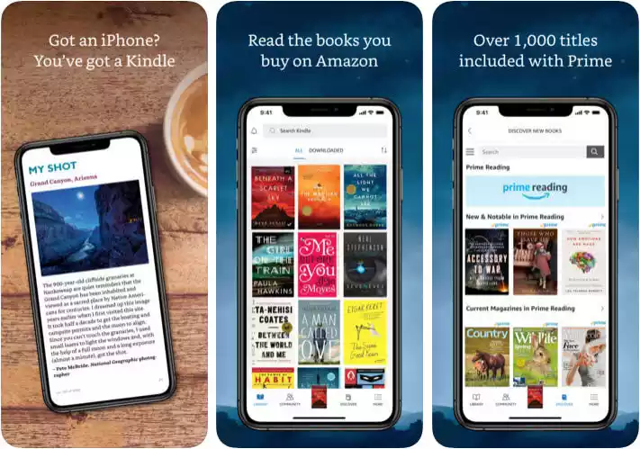 Ứng dụng Amazon Kindle đọc sách trên iPhone