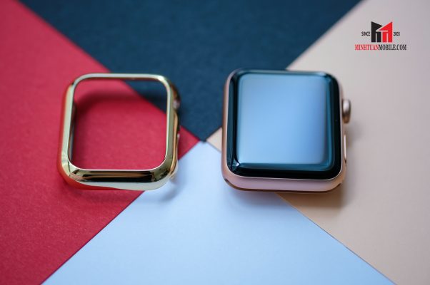 Ốp bảo vệ Apple Watch sang trọng với màu viền kim loại