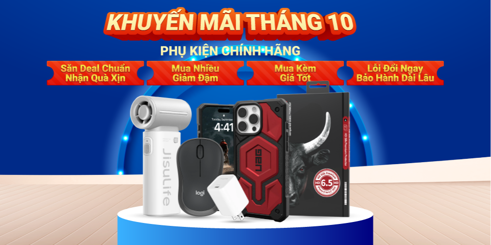 Phụ kiện chính hãng khuyến mãi