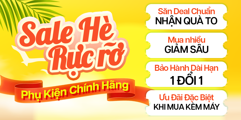 Phụ kiện chính hãng khuyến mãi