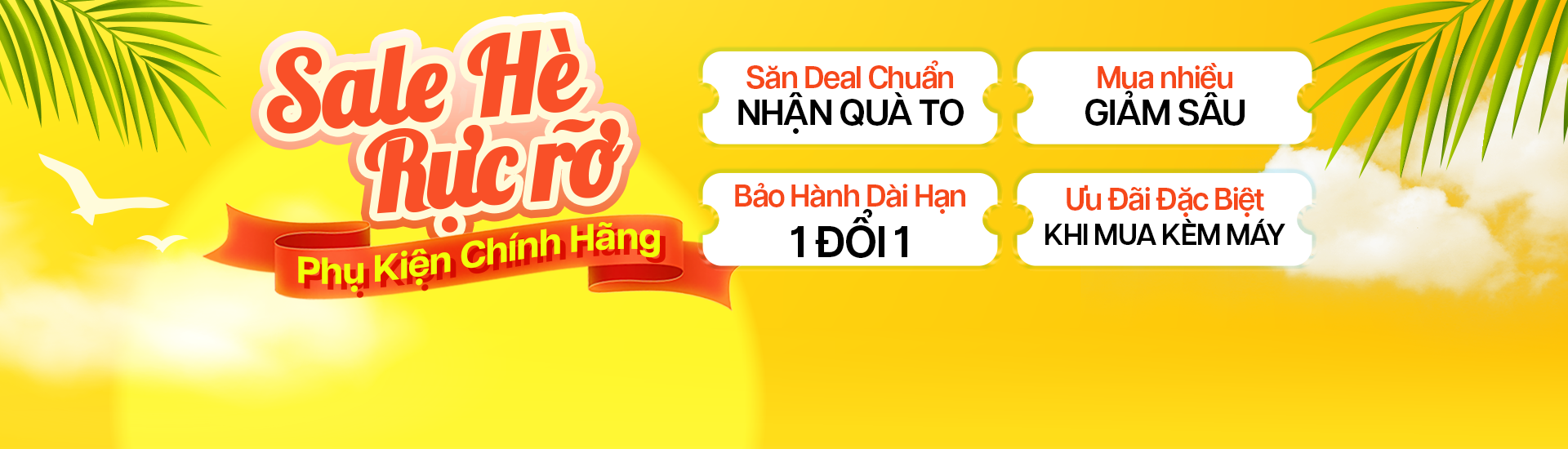 Phụ kiện chính hãng khuyến mãi