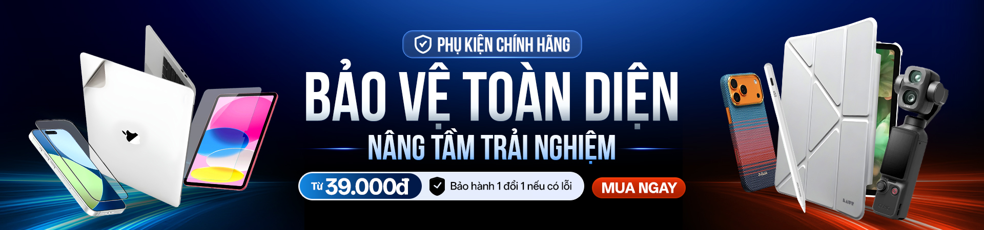 Mua phụ kiện iPhone, iPad, MacBook chỉ từ 39K | Dán Giảm 20%