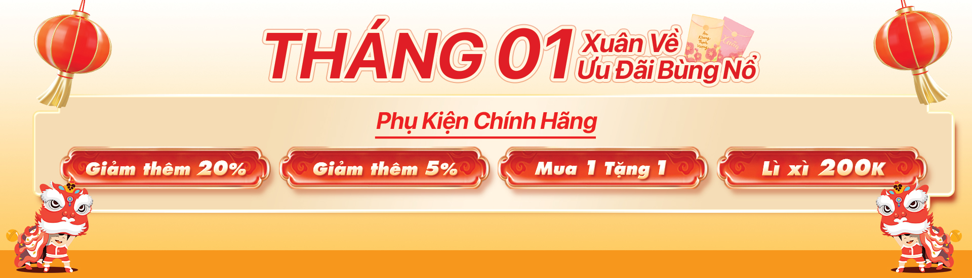 Tháng 01 - Xuân về, Ưu đãi bùng nổ