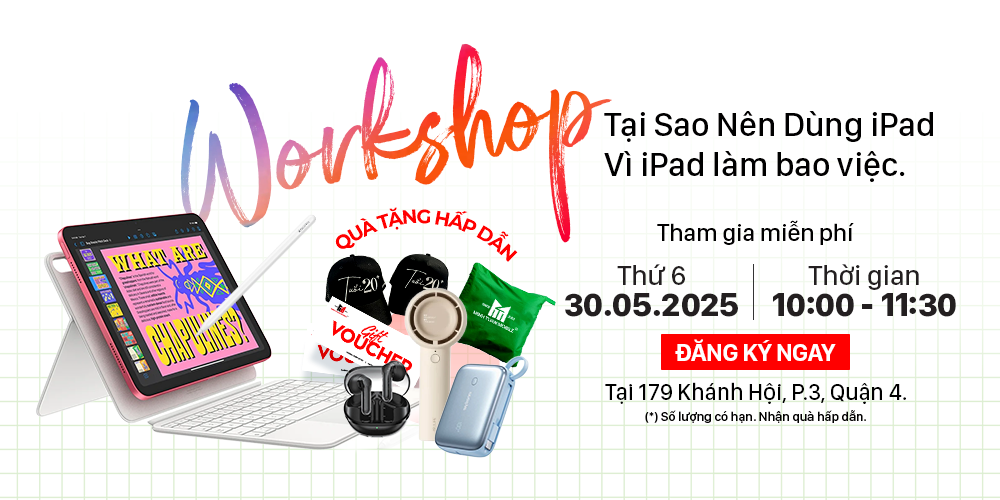 Workshop tại sao nên dùng iPad