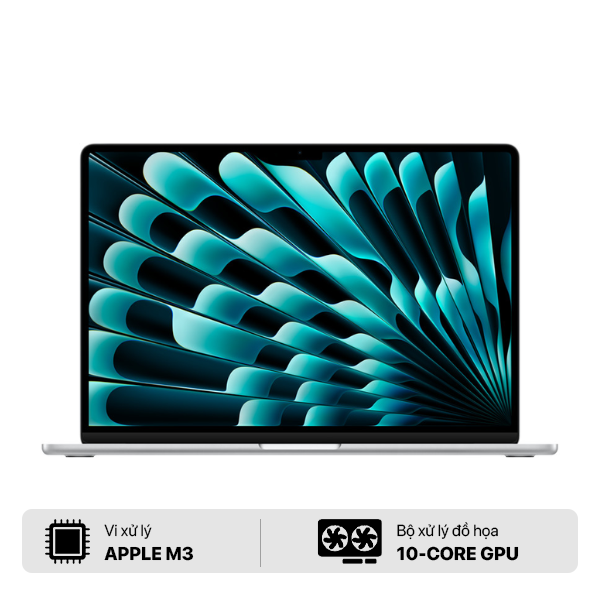 SG50D9Q7FF2 - MacBook Air M3 13 inch 10GPU 8CPU 16GB 256GB Silver - Đã Mở Seal