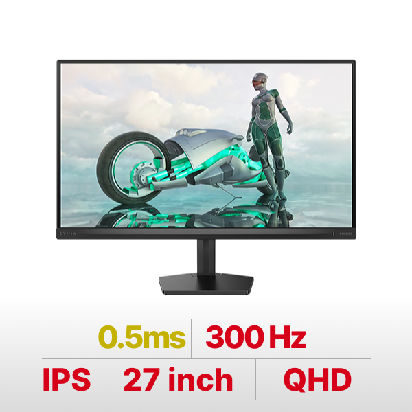 Màn hình máy tính LCD Philips 27inch (IPS QHD 300Hz HDR400 0.5ms)