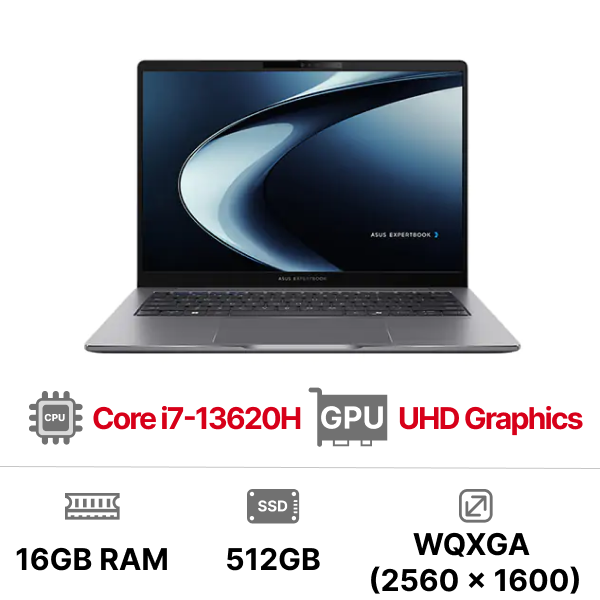 Laptop ASUS ExpertBook P3405CVA-NZ0077W (Core i7-13620H|16GB|512GB|14 inch WQXGA|UHD|Win 11)
