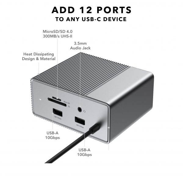 HD-G212 - CỔNG CHUYỂN USB-C 12IN1 HYPERDRIVE GEN2 HD-G212 - 3