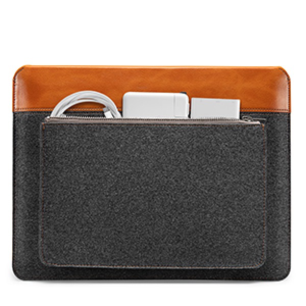 H16-C02Y - Túi Chống Sốc Tomtoc (USA) Felt & Pu Leather For Macbook Pro Air 13 New H16-C02Y - 7